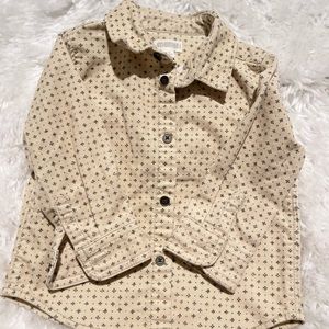 Gymboree Boy Button Suede Shirt